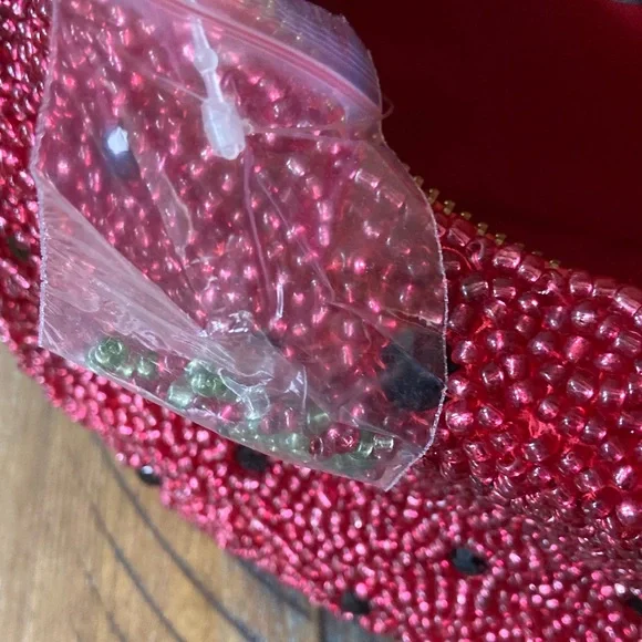 Women’s Anthropologie Tate Beaded Fruit Watermelon Bag Purse New NWT - Picture 5 of 6